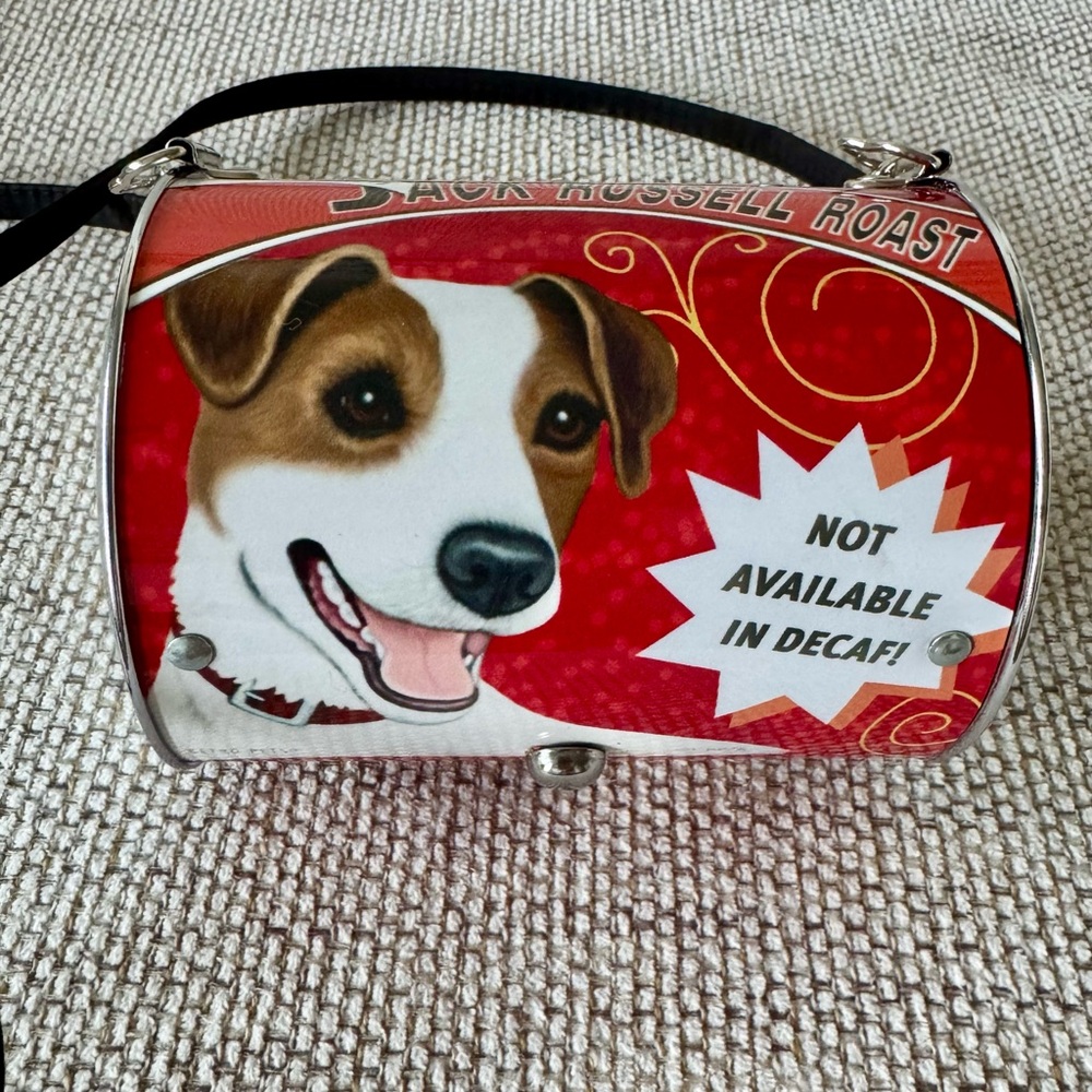 Rare Littlearth Jack Russell Terrier metal crossbody purse handbag unique gift